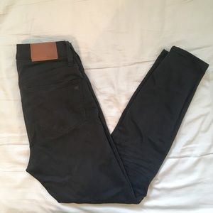 Madewell 9” High Rise Black Skinny Jeans